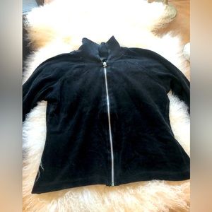 Vintage Studio Velvet zip up sweater in womens XS!!